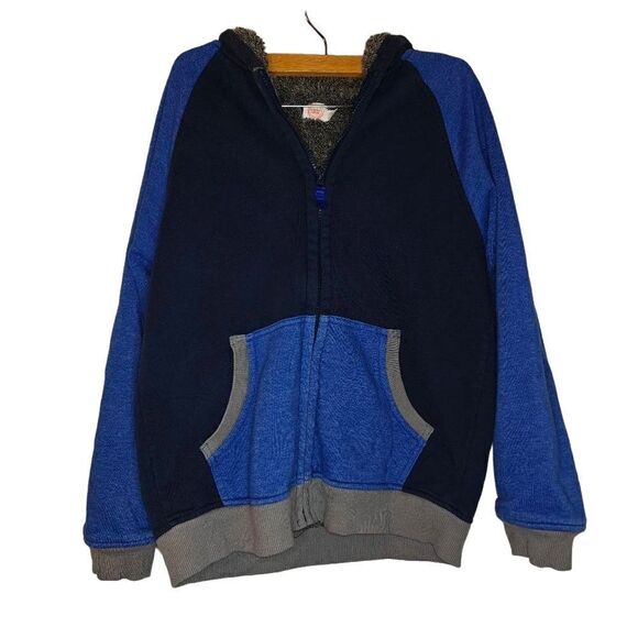Wonder Nation Blue Comfy Zip Up Hoodie Sweater - Picture 1 of 7